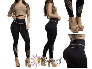 J60-90775-Push Up Colombian Jean with Push-Up Design and Colombian Style for Enhanced Silhouette
