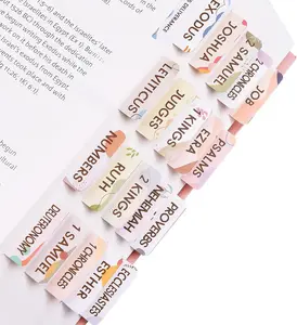 Tabs for Women and Men, 72 Laminated  Tabs for Easy Navigation and Apply,  Index Tabs for Study , Easy to Read,  Book Tabs for Christian (Earthy)