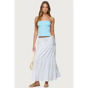 Charley Floral Tiered Maxi Skirt
