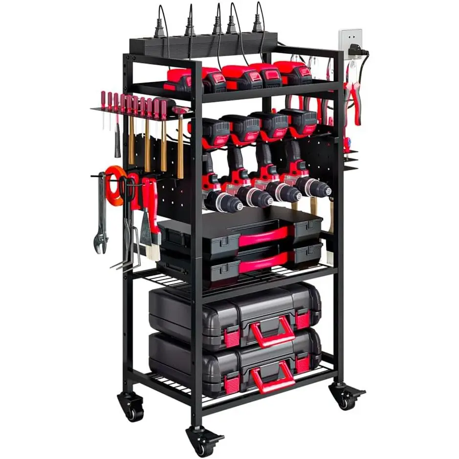 4 Tier(with Charging Station) Black