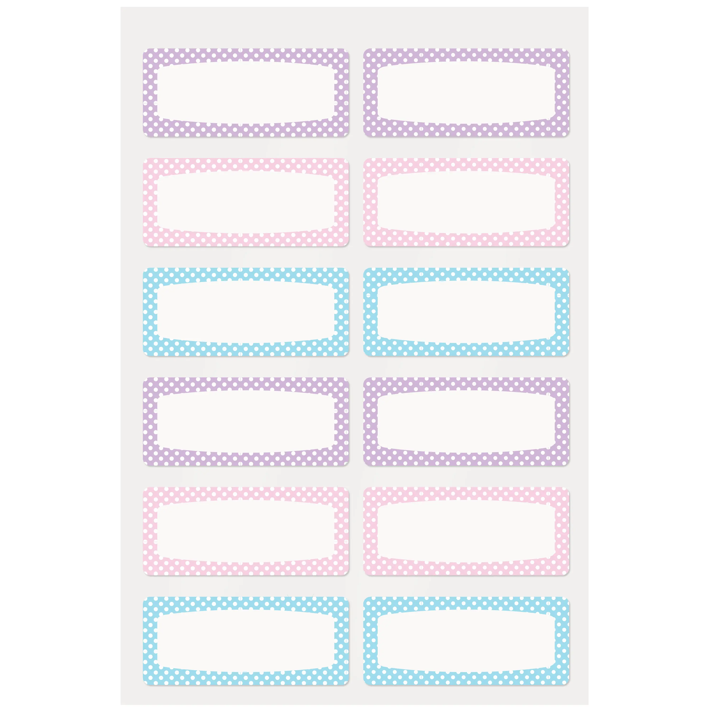 Avery® No-Iron Fabric Name Labels, Soft Pastels Preprinted Designs, Handwrite-Only, 0.75in x 1.75in, 24-Count (40775) – Includes Labels for Office Stationery & Supplies Use