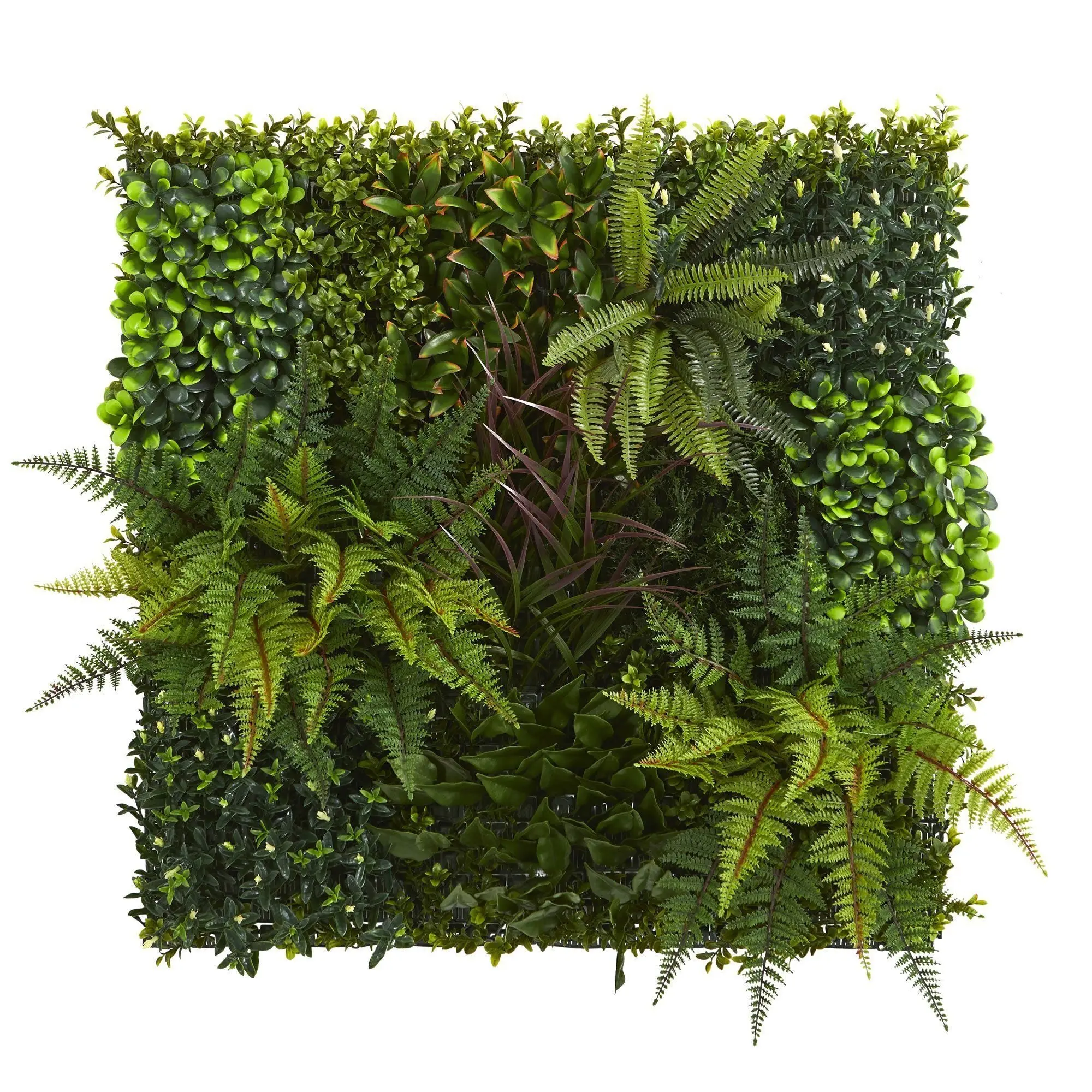 29"x29" UV-Resistant Artificial Plants Greenery Wall Panel Decorative Fence - Expandable Synthetic Fence for Indoor/Outdoor Room, Garden, Outdoor Landscape Decor