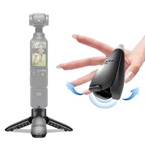 LEEKAI Auto Open Mini Tripod PX01 for DJI Pocket camera and Xtra Muse, Automatic Vlog Stand Selfie Stick Mount for Action and 360 Cameras Accessories