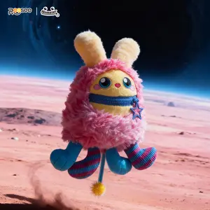 Nomster, Bad Mood Plush Blind Box Keychain, 7 Emotions + 1 Secret, Pull Zipper to Express Your Mood, Perfect Gift for Collectors
