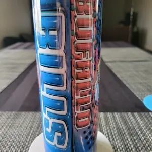 Red/Blue 20oz Skinny Tumbler Drinkware  Portable Reusable Washable