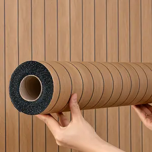 Easy DIY Home Decor 3D Wood Grain Waterproof Moisture-proof Easy Clean Easy Cut Self-adhesive  Suitable for Living Room Bedroom Kitchen Bathroom Wallpaper & Wall Stickers marble backsplash wallpaper house white official tiktok ungrateful angel tree gifts