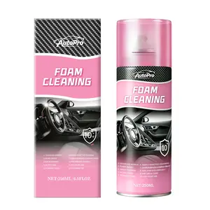 Car interior cleaning foam spray, water free wax spray, instrument panel leather cleaner, rubber, plastic trim and tire cleaner, quick coating cleaner, car interior beauty agent