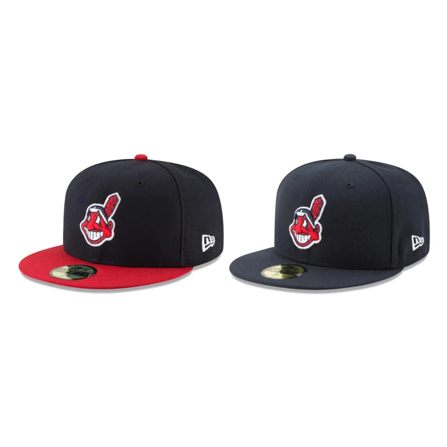 New Era Cleveland Guardians 59FIFTY Fitted Hat | MLB Flat Brim Baseball Cap for Men & Women Premium Streetwear Team Cap