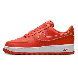 [Nike] Air Force 1 Low 07 Athletic Sneakers Picante Red White Lightweight Breathable Cushioned Trainers Shoes DV0788-600