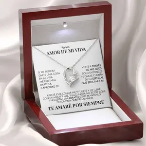 *PARA EL AMOR DE MI VIDA / A Unique Gift - Spanish Message Card - Message Jewelry Necklace