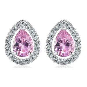 Creative Jewelry ins Feng Shui Drop Zircon Fashion Korean Edition Earrings Earrings Women's Accessories Trend Jewelry