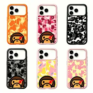 Bape Protective Camo Streetwear MagSafe Magnetic Case Suitable for iPhone 17/16/15/14/13/12/11 ProMax/Plus and Samsung Galaxy S23FE/22/23