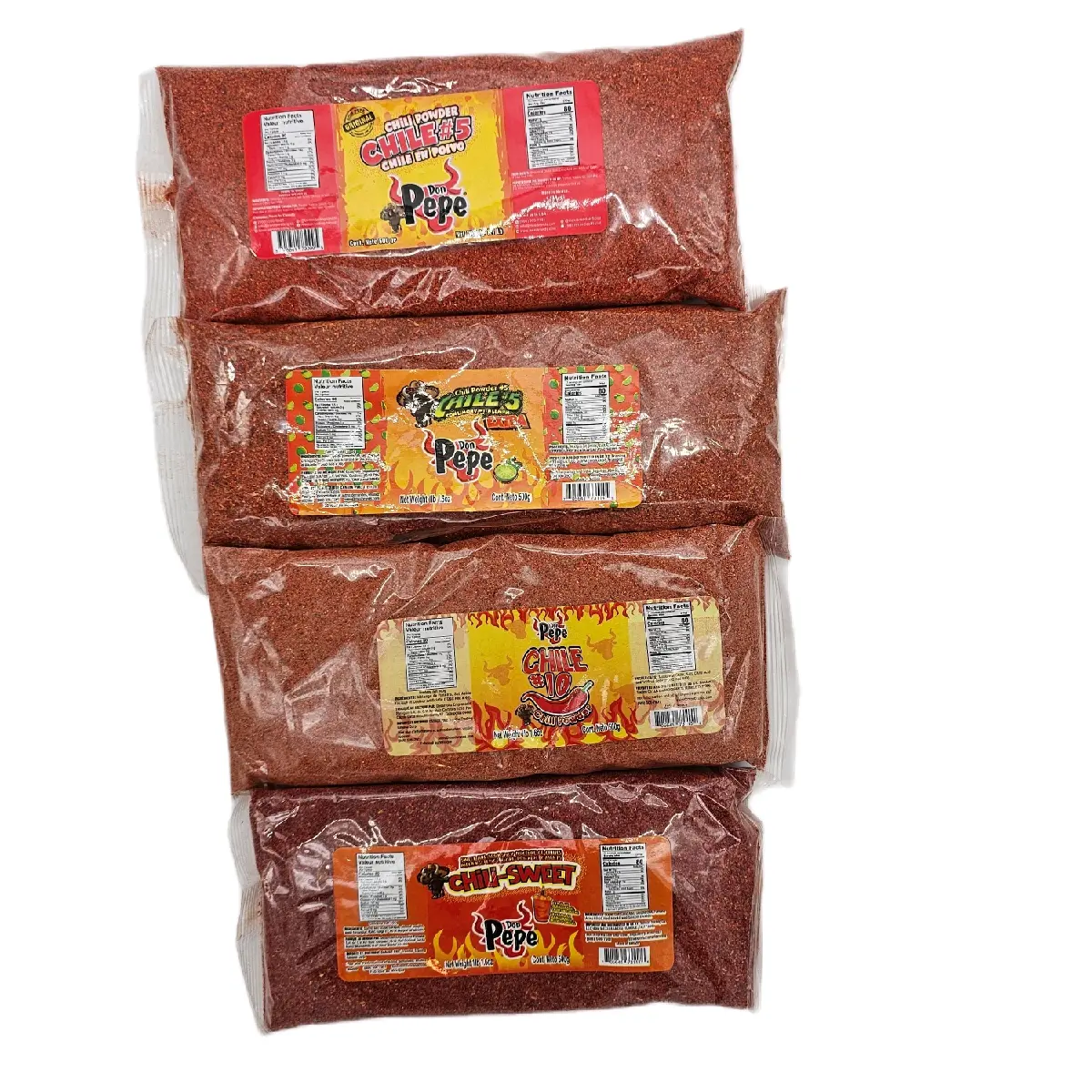 Don Pepe Chile en polvo - Chili Powder Perfect for Fruit / 1 bag with 500g /