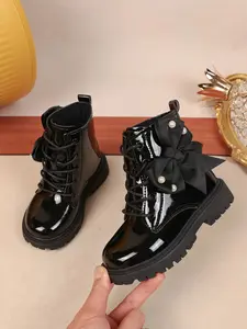 Fashion Children High Top Shoes, New Style Girl Ankle Boots, Lightweight Comfortable, Zipper, School, Sports, All Seasons
