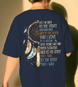 Stevie Nicks Gypsy Lyrics Shirt with Dreamcatcher Design - Vintage Rock 70s 80s Style Graphic Tee, Retro Tshirt, Sweatshirt, Hoodie, Best Gift for Fleetwood Mac Fan