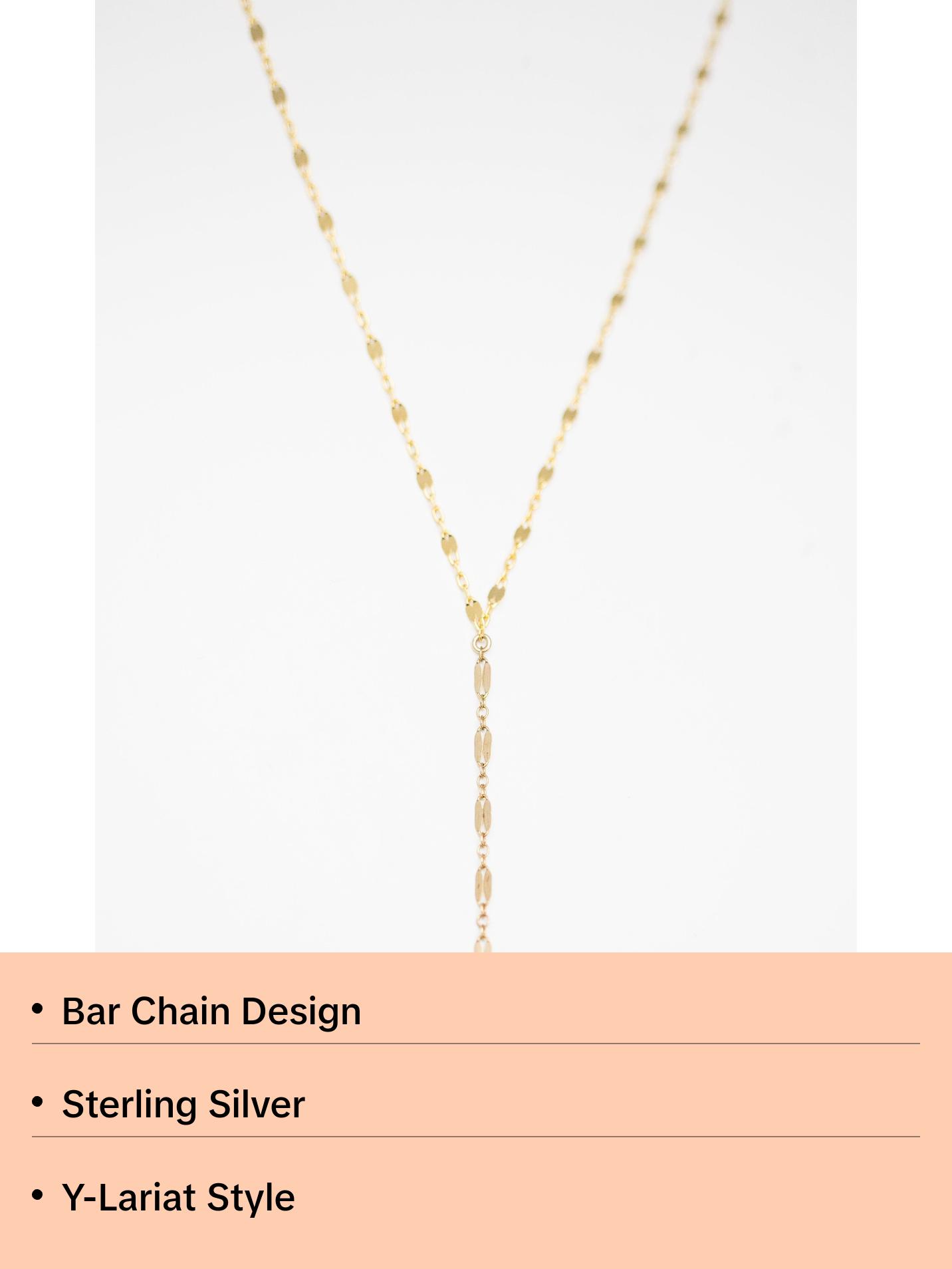 Double Shinny Lariat Necklace