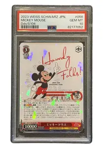 GRADED WEISS SCHWARZ SLAB -PSA -10 -MICKEY MOUSE -BASE -WIESS SCHWARZ DISNEY -#DDS/S104