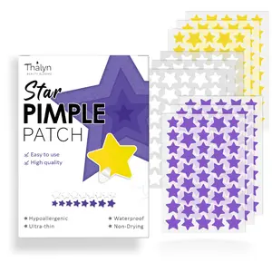 Three-Color Box Acne Cover Stickers, Gotu Kola Ingredient, Star Shape Pimple Covers, Acne Pimple Patch, Moisturizing Skin Care, 360pcs
