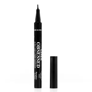 Palladio Liner Obsessed 2-in-1 Paddle Tip Eyeliner Marker - Ultra-Black, Satin-Matte Finish, Cruelty-Free, Paraben-Free, Vegan Makeup Tool