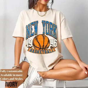 Comfort Vintage New York Basketball Shirt Retro Knicks Fan Tee MSG Hoops T-Shirt New York Game Day Shirt Fan Gift TC838