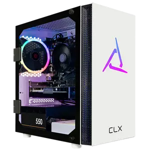 CLX SET Gaming PC - Intel Core i7 13700F 2.1GHz 16-Core Processor, 16GB DDR5 4800 Memory, GeForce RTX 4060 8GB GDDR6 Graphics, 1TB NVMe M.2 SSD, WiFi, CLX Sphynx Micro Tower White, 3 RGB Fans, Windows 11 Home 64-bit