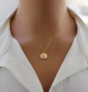 18K Gold Plated Dainty Virgo Constellation Zodiac Pendant Necklace – Elegant Jewelry for Virgo (August 23 - September 22)