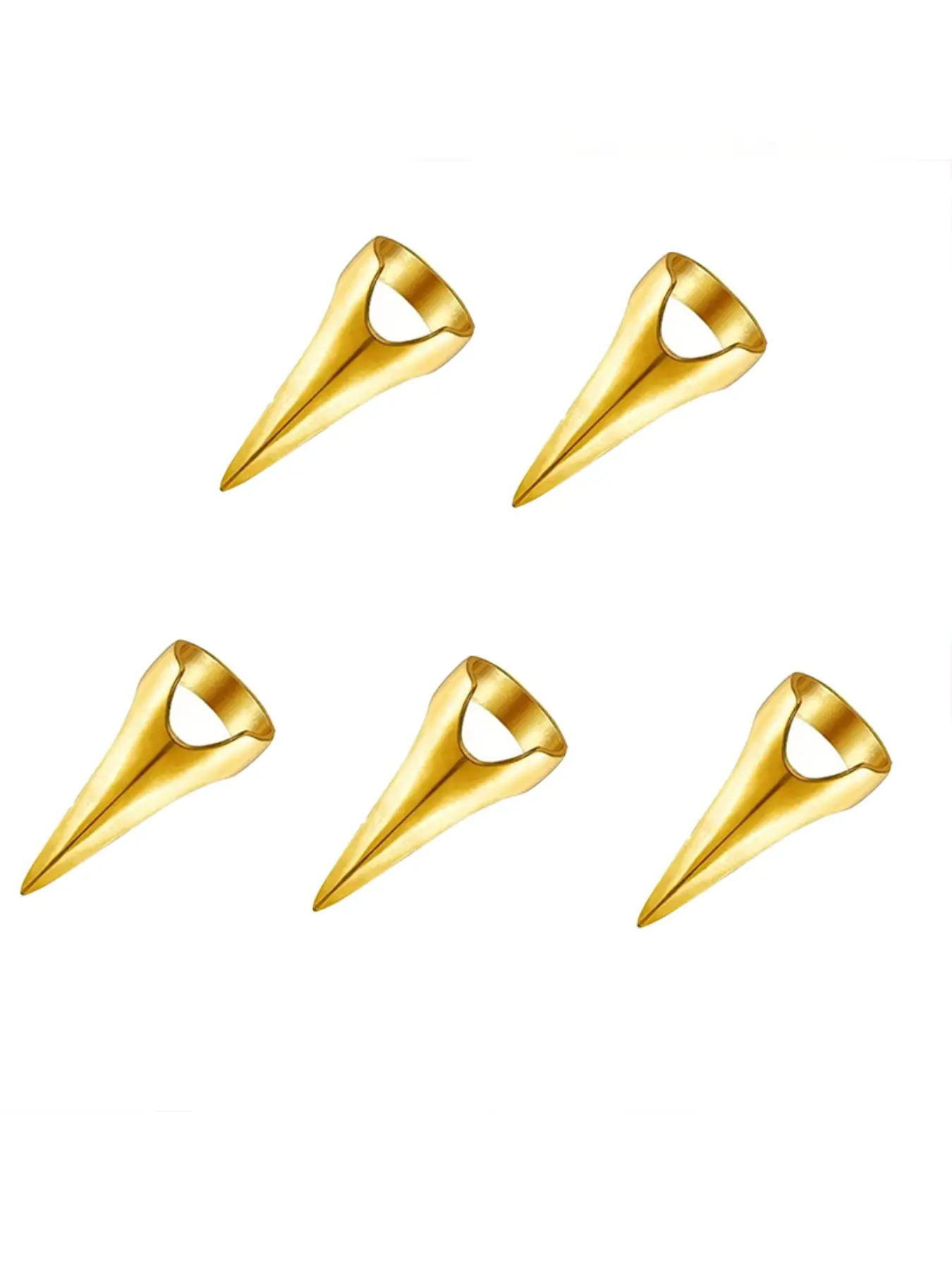 1/2/3/5/10pcs Hair Parting Rings, Metal Shiny Hair Parting Rings, Non-Damaging Hair Sectioning Tools, Extensions/dyeing Aid