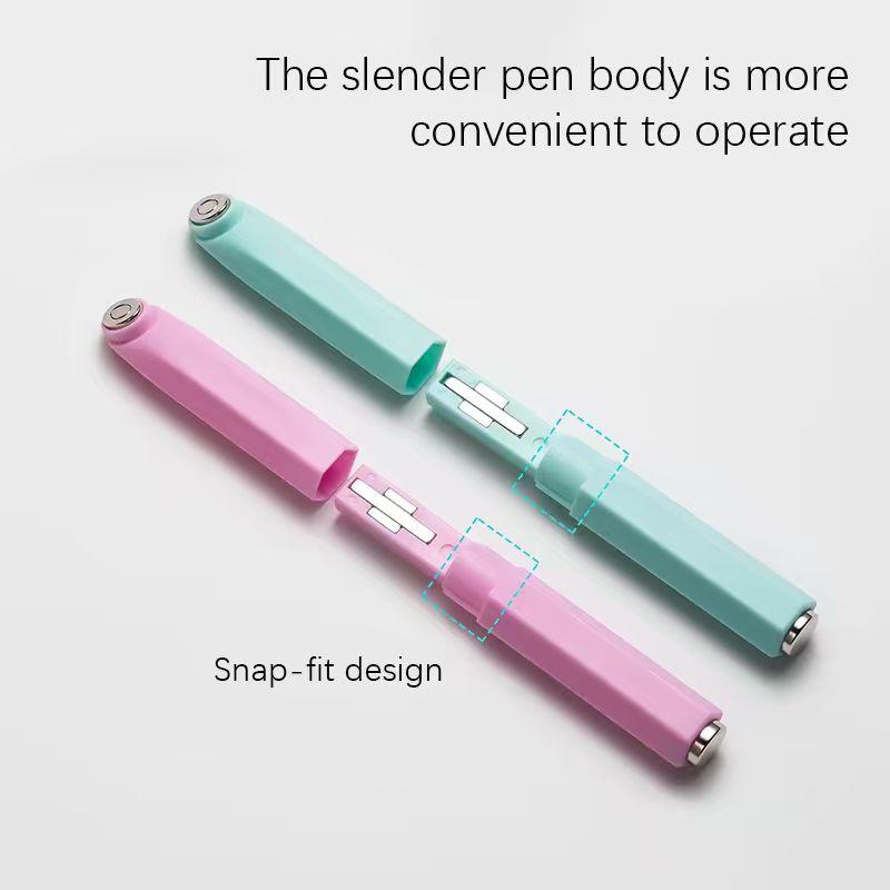 New Three-in-One Multi-Functional Cat's Eye Nail Art Tool, Green/Pink Ring Cat's Eye Magnet, Detachable Multi-Functional Rocket Box, Durable Plastic, Ergonomic Handle, Essential for Nail Art Design