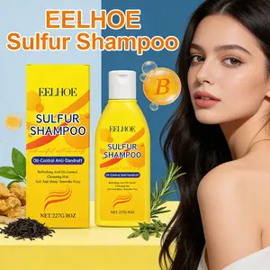 EELHOE Sulfur Shampoo - Oil Control Anti-Dandruff Deep Cleansing Refreshing Hair Shampoo