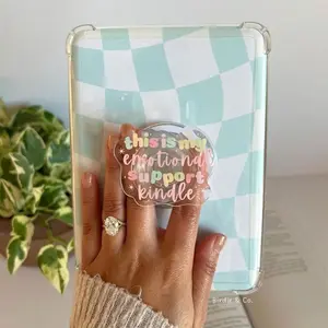 Magnetic Phone Grip Emotional Support Kindle Magnetic Kindle Grip, MagSafe Kindle Grip, Magnetic Kindle Holder, Kindle Accessories, Bookish Gifts for her