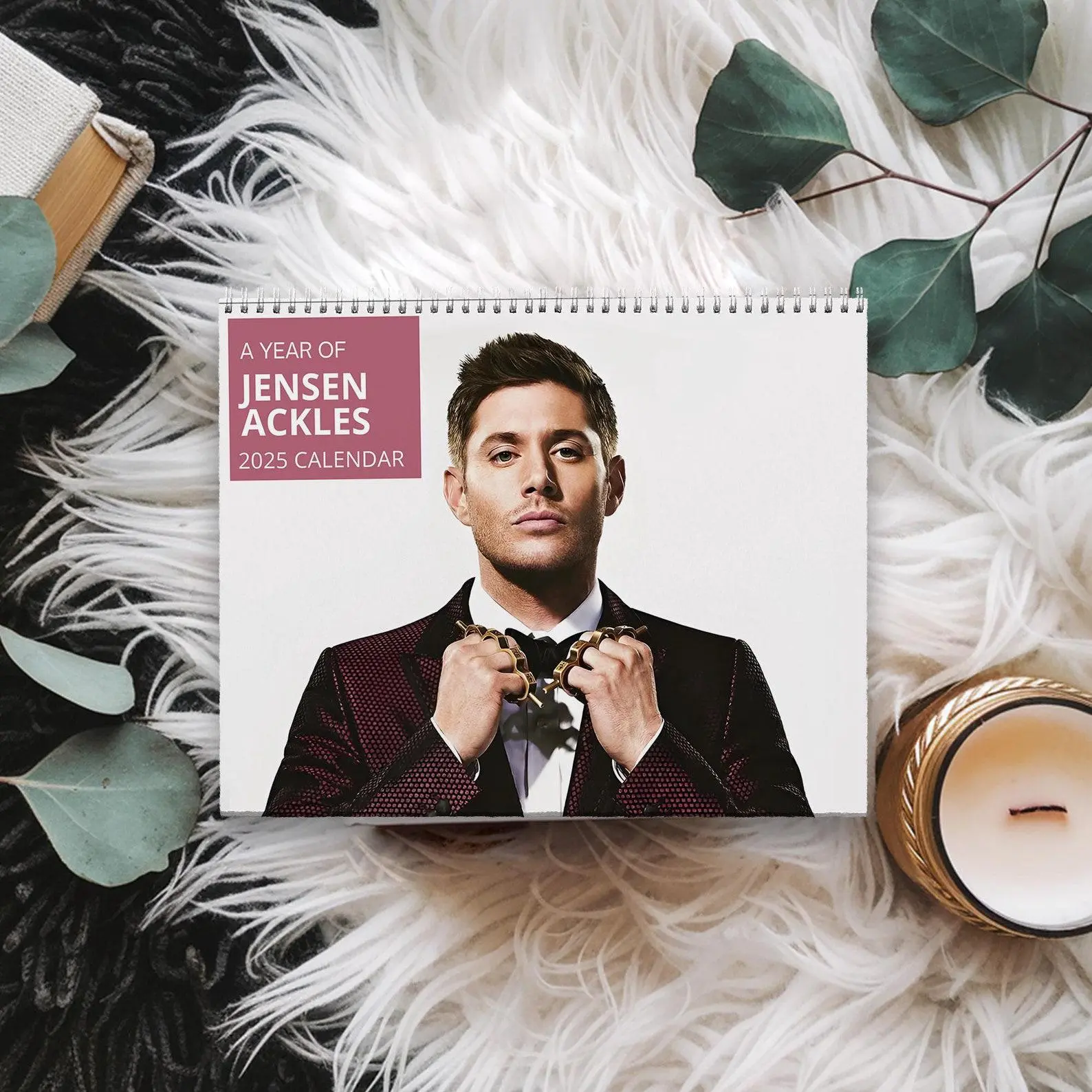 Jensen Ackles 2025 Wall Calendar Planner, Jensen Ackles Fan Gift for Fan Merchandise, Celebrity Crush Merch, Jensen Ackles  Planner 2025