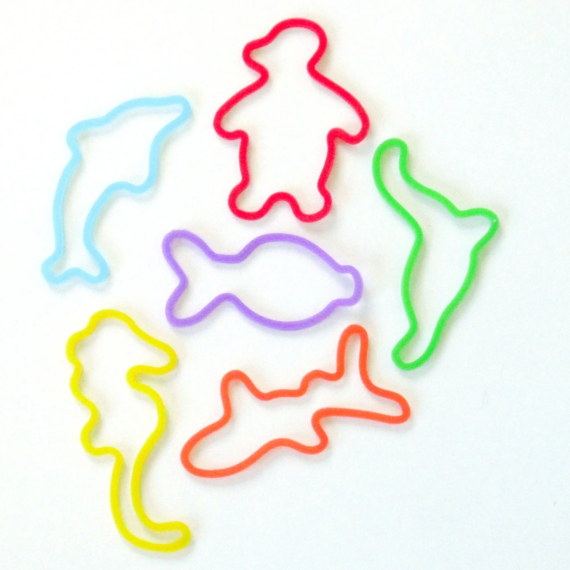 Silly Bandz Sea Creatures Rubber Band Bracelets - Vibrant Colors & Fun Designs for Kids