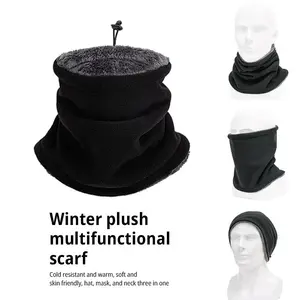 Fleece Sports Scarf Mask for Hiking & Skiing, Winter Warm Running & Walking Neck Warmer, Unisex Outdoor Gear for Men Women