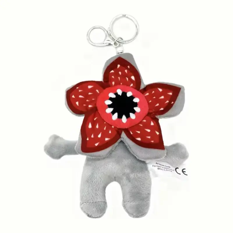 Cute Spooky Flower Demon Monster Plush Keychain - TikTok Shop