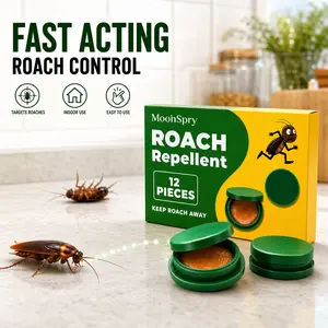 Indoor roach bait gel and trap, - 48 pieces, roach killer - home outdoor pest control dragonfly bug repellent bear spray advion cockroach Roach Bait Trap Kit moon moons pry Cockroach Killer Repellent Set