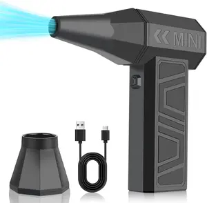 Turbo Jet Blower Cordless Air Duster 130,000RPM Cordless Electric Compressed Air Duster Mini Turbine Fan, Violent Fan for Keyboard Computer Cleaning