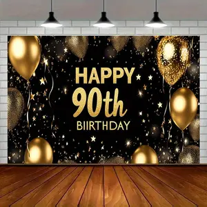 1pc Bee-Themed Party Backdrop Banner - Polyester Decoration with Honeycomb, Bees & Flowers, Perfect for Home, Room, Wall Decor & Photo Props, Seasonal Party Supplies, Bee Decor