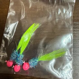 Pink blue chartreuse