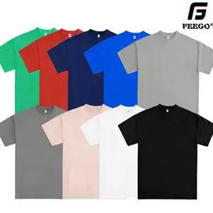 FEEGO 1/3 Pack Tshirts for Men ＆ Women Gym Heavyweight T Shirts Cotton Multi-Pack baggy  shirt