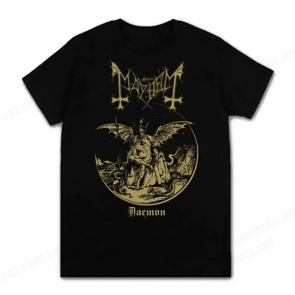 Mayhem Death Rock Camisetas Boy Graphic Tee, Mayhem Album Music Unisex T-Shirt, Perfect for Music Fans