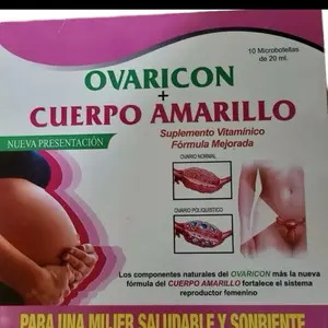 Ovaricon mas Cuerpo amarillo Dietary Supplement - 10 Single Doses of 15 mL for Healthcare and Edible Fitness - Vitamin