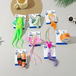 Catnip plush toy, sounding sound paper interactive boredom relief, cat durable and bite-resistant toy,  catnip, pet self-hi artifact