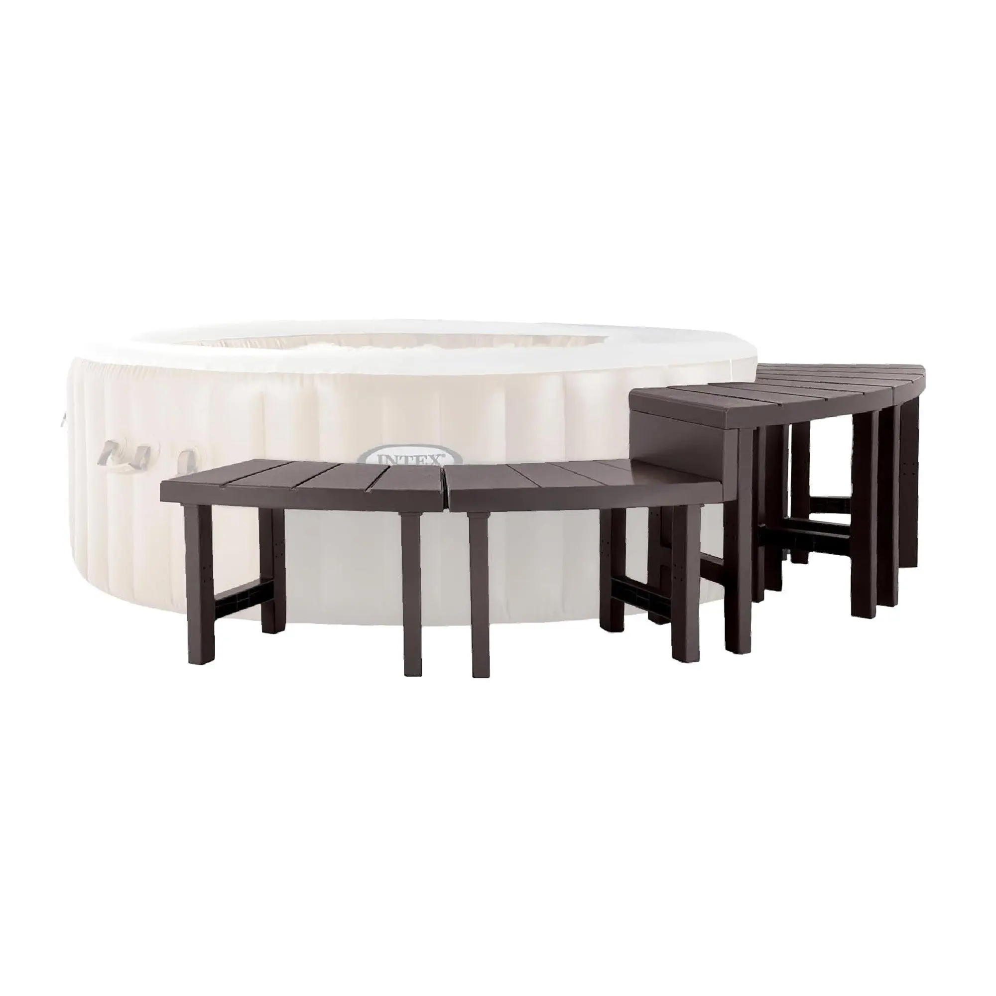 Intex 28515E Set of 4 PureSpa Benches, Accessories Compatible w/ 4 Person Spas Intex 28515E Set of 4 PureSpa Benches, Accessories Compatible w/ 4 Person Spas
