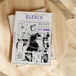 Bleach Poster - Rukia Kuchiki Poster - Bleach Manga Wall Art - Bleach Manga Panel - Manga Art - Bleach Anime Poster - Anime gifts - No Frame