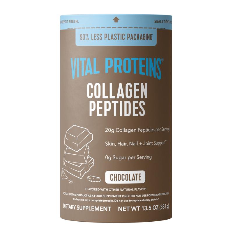 Vital Proteins Chocolate Collagen - Peptides Powder Supplement | 13.5 oz, Supports Hair, Nail, Skin, Bone and Joint Health