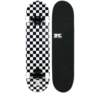 Krown Rookie Complete Black/White Checker 7.5" Krown Rookie Complete Black/White Checker 7.5"