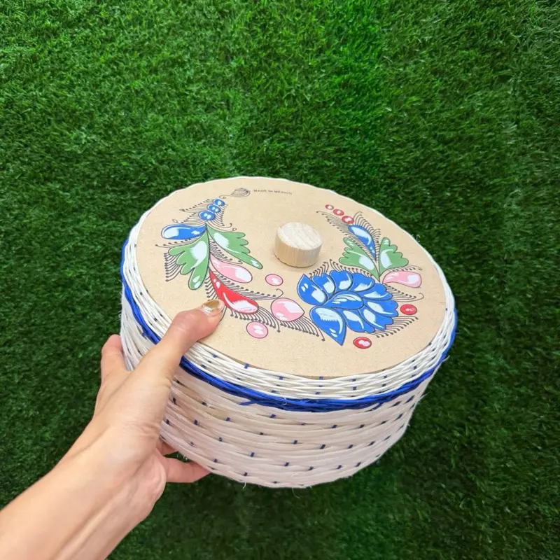 Plaster Tortilla Box 2 kilos Color Cobalto (Set 1 Piece).