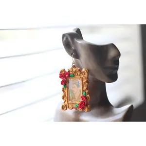 🎨 Frida Kahlo Statement Earrings