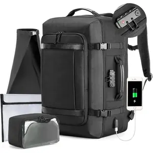 VGOAL Expandable Travel Backpack Carry-on Flight Approved Daypack Weekender Luggage Briefcase Soft Outdoors Usage Made in China