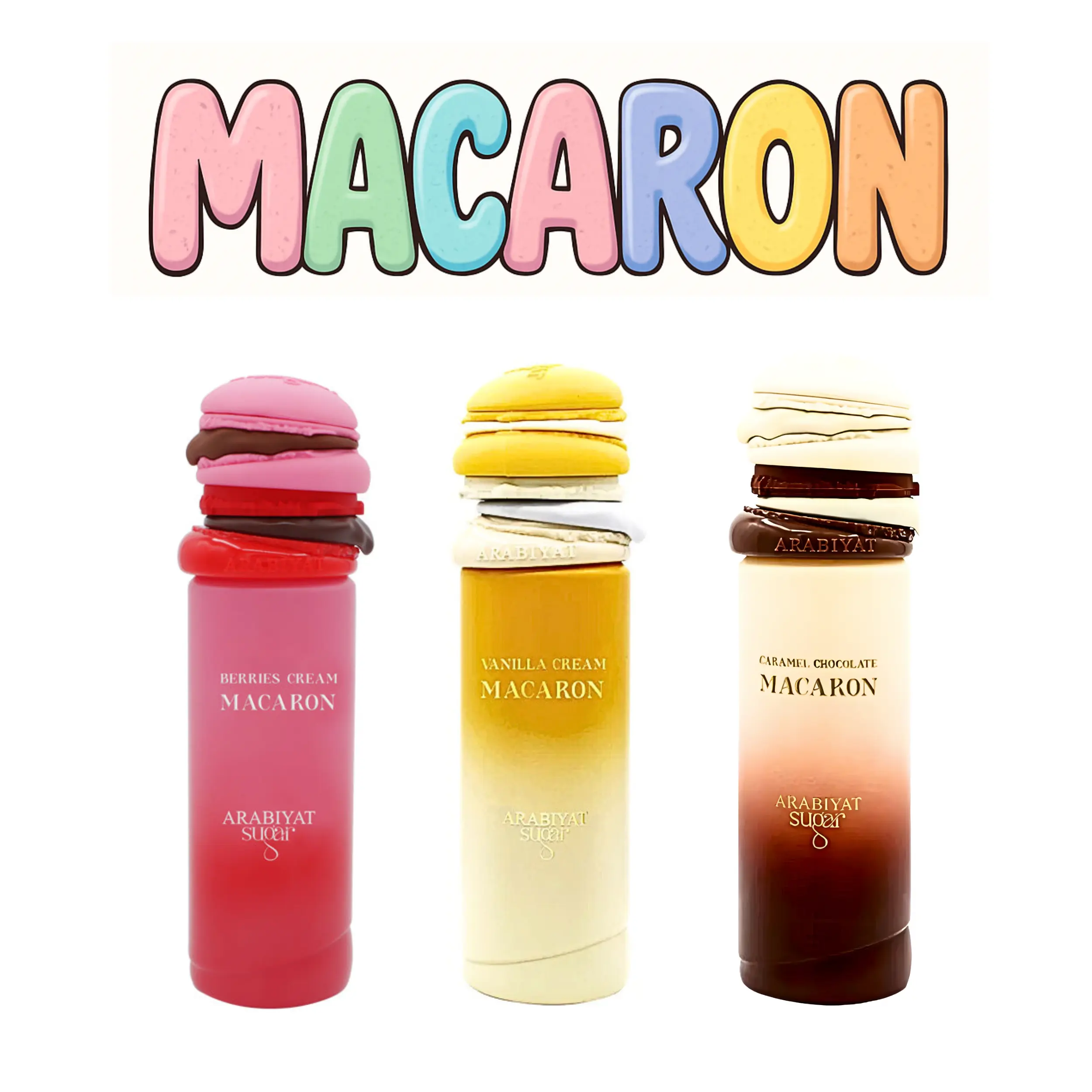 Arabiyat Women's Sugar Macaron Fragrance Discovery Set - Aromatic Multi-Pack Fragrance for Women